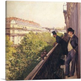 A Balcony Boulevard Haussmann 1880-1-Panel-18x18x1.5 Thick