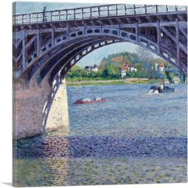 The Bridge Of Argenteuil And The Seine-1-Panel-18x18x1.5 Thick