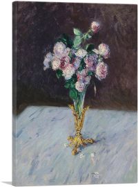 Bouquet Of Roses In a Crystal Vase 1883-1-Panel-12x8x.75 Thick