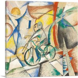 Two Cyclists In Countryside 1914-1-Panel-12x12x1.5 Thick