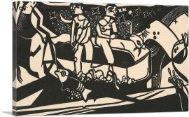 Two Nudes In Boat Under Starry Sky 1919-1-Panel-40x26x1.5 Thick