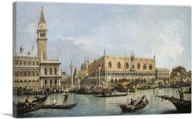 The Molo and the Piazzetta San Marco - Venice-1-Panel-18x12x1.5 Thick