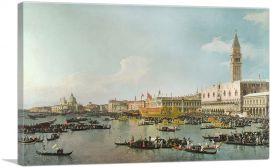 Venice- The Basin of San Marco on Ascension Day 1740-1-Panel-60x40x1.5 Thick