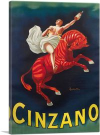 Cinzano Vermouth Torino 1910-1-Panel-12x8x.75 Thick
