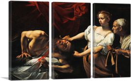 Judith Beheading Holofernes 1599-3-Panels-60x40x1.5 Thick