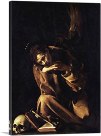 Saint Francis in Meditation - Prayer-1-Panel-12x8x.75 Thick