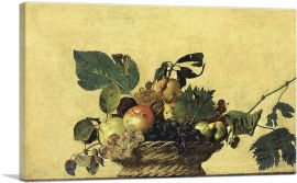 Basket with Fruit 1596-1-Panel-12x8x.75 Thick