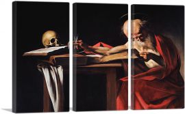 Saint Jerome Writing 1606-3-Panels-90x60x1.5 Thick