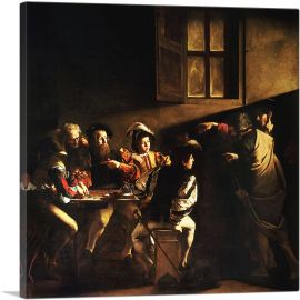 The Calling of Saint Matthew 1600-1-Panel-12x12x1.5 Thick