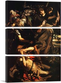 The Conversion of Saint Paul 1601-3-Panels-60x40x1.5 Thick