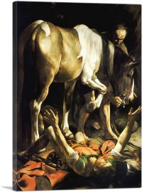 The Conversion of St Paul on the Way to Damascus 1601-1-Panel-40x26x1.5 Thick
