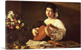 The Lute Player 1595-1-Panel-40x26x1.5 Thick