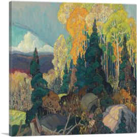 Autumn Hillside 1920-1-Panel-18x18x1.5 Thick