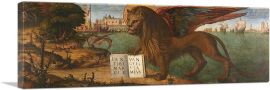 Winged Lion Of Mark Evangelist In Doge's Palace-1-Panel-36x12x1.5 Thick