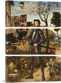 Young Knight In a Landscape-3-Panels-60x40x1.5 Thick