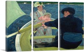 The Boating Party 1893-3-Panels-60x40x1.5 Thick