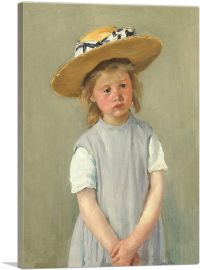 Child In Straw Hat 1886-1-Panel-26x18x1.5 Thick