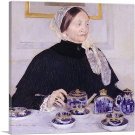 Lady At The Tea Table 1883-1-Panel-26x26x.75 Thick