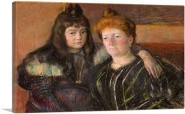 Madame Meerson And Her Daughter 1899-1-Panel-18x12x1.5 Thick
