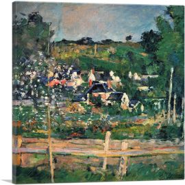 View of Auvers 1873-1-Panel-12x12x1.5 Thick