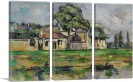 Banks of the Marne 1888-3-Panels-90x60x1.5 Thick