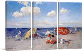 At the Seaside 1892-3-Panels-60x40x1.5 Thick