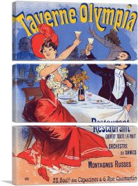 Affiche Pour La Taverne Olympia-3-Panels-60x40x1.5 Thick