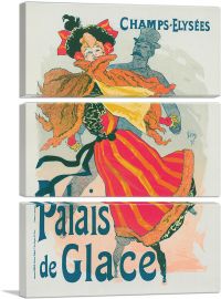 Palais De Glace - Paris 1896-3-Panels-60x40x1.5 Thick
