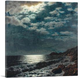 Moonlit Sea-1-Panel-18x18x1.5 Thick