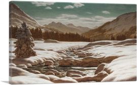 Mountains By Moonlight-1-Panel-12x8x.75 Thick