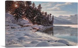 Winter In The Engadine-1-Panel-12x8x.75 Thick