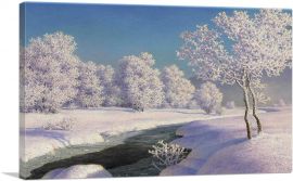 Winter Morning In Engadine-1-Panel-26x18x1.5 Thick