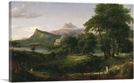The Course Of Empire The Arcadian Or Pastoral State 1836-1-Panel-26x18x1.5 Thick