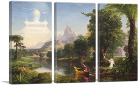 The Voyage Of Life Youth 1842-3-Panels-60x40x1.5 Thick