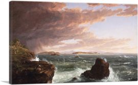 View Across Frenchman's Bay From Mt. Desert Island After a Squall 1845-1-Panel-40x26x1.5 Thick