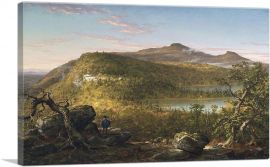 View Of Two Lakes Mountain House Catskill Mountains Morning 1844-1-Panel-12x8x.75 Thick