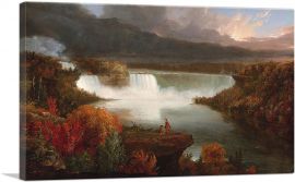 Distant View Of Niagara Falls 1830-1-Panel-40x26x1.5 Thick
