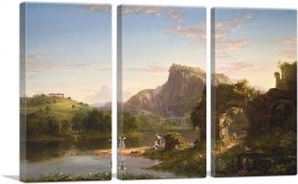 L'Allegro Italian Sunset 1845-3-Panels-90x60x1.5 Thick