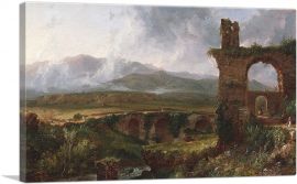 Morning View Near Tivoli 1832-1-Panel-12x8x.75 Thick