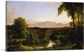 View On The Catskill Early Autumn 1836-1-Panel-40x26x1.5 Thick