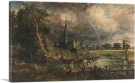 Salisbury Cathedral From The Meadows 1831
