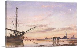 View Across The Lagoon - Venice Sunset-1-Panel-18x12x1.5 Thick