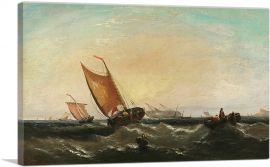 Boats of Scheveningen-1-Panel-40x26x1.5 Thick