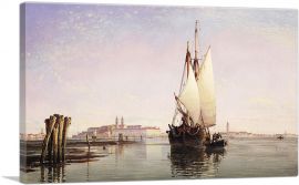 Evening on the Lagoon From Venice-1-Panel-26x18x1.5 Thick