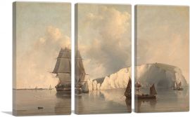 Off the Needles - Isle of Wight 1845-3-Panels-60x40x1.5 Thick