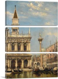 The Piazzetta of St Mark Venice-3-Panels-60x40x1.5 Thick