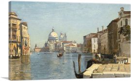 View Of The Campo Della Carita Looking At Dome Of Salute-1-Panel-18x12x1.5 Thick