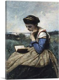 A Woman Reading 1869-1-Panel-26x18x1.5 Thick
