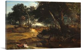 Forest Of Fontainebleau 1830-1-Panel-26x18x1.5 Thick