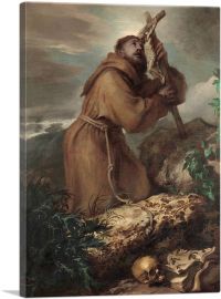 Saint Francis In Ecstasy 1650-1-Panel-26x18x1.5 Thick